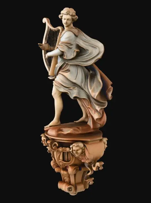 3D model for Harpist on Pedestal