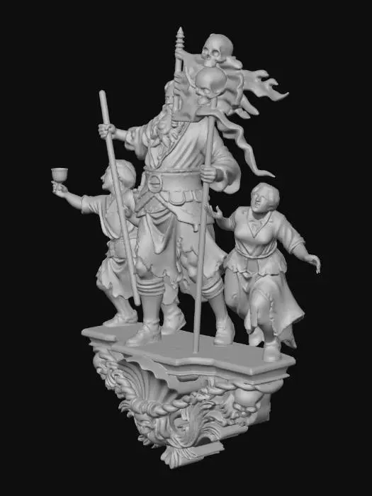 3D model for Pirate Trio Console