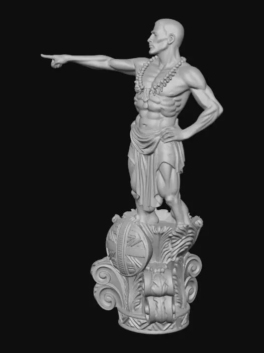 3D model for Pointing Warrior