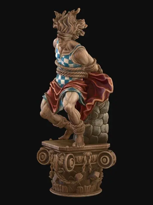 3D model for Bound Warrior