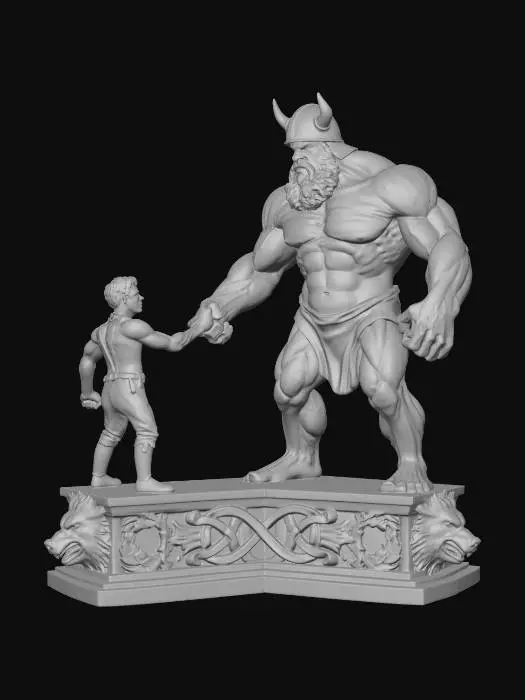 3D model for Handshake of Giants