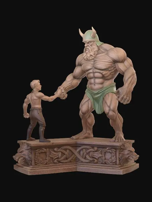 3D model for Handshake of Giants