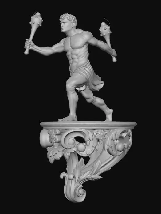 3D model for Stride of the Mace Warrior