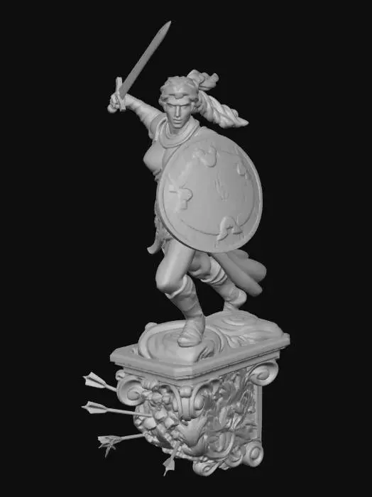 3D model for Bronze Shieldmaiden