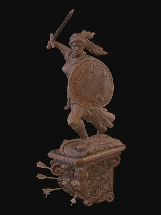 3D model for Bronze Shieldmaiden