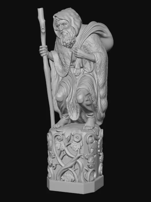 3D model for Hermit on Pedestal