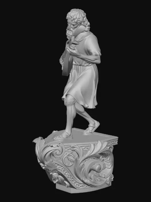 3D model for Lutenist