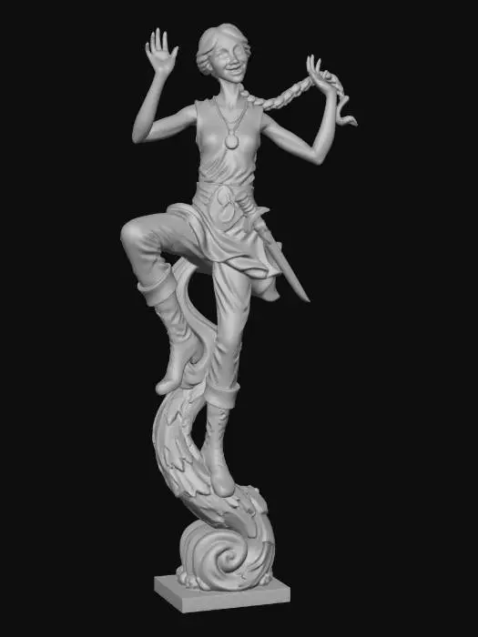 3D model for Wavebound Warrior