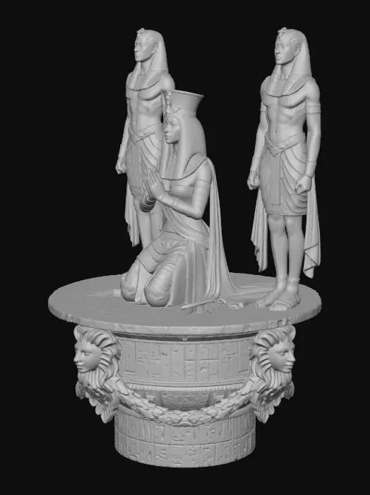 3D model for Sacred Triad of the Nile