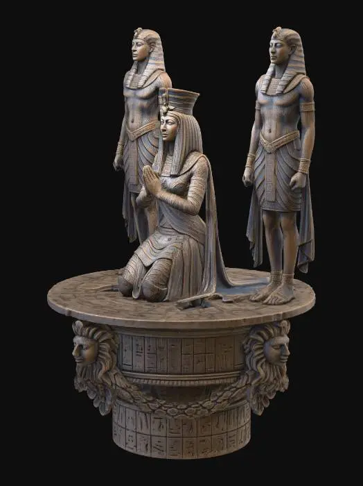 3D model for Sacred Triad of the Nile