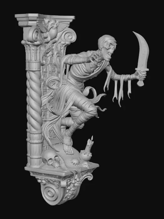 3D model for Warden of Skulls