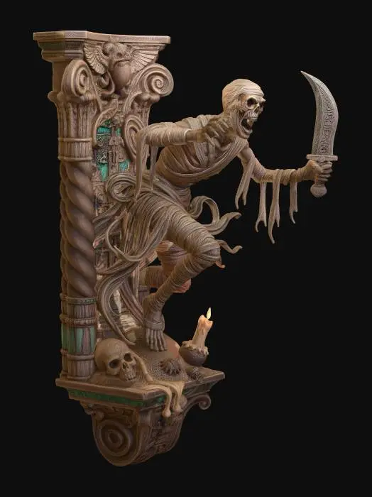 3D model for Warden of Skulls
