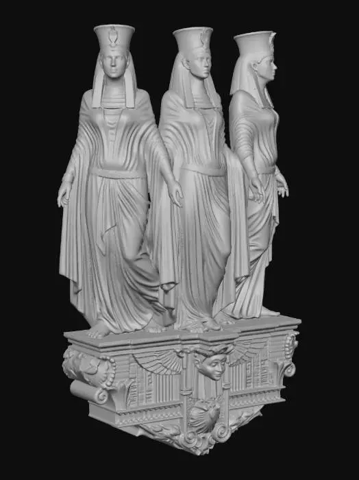 3D model for Trinity of Queens