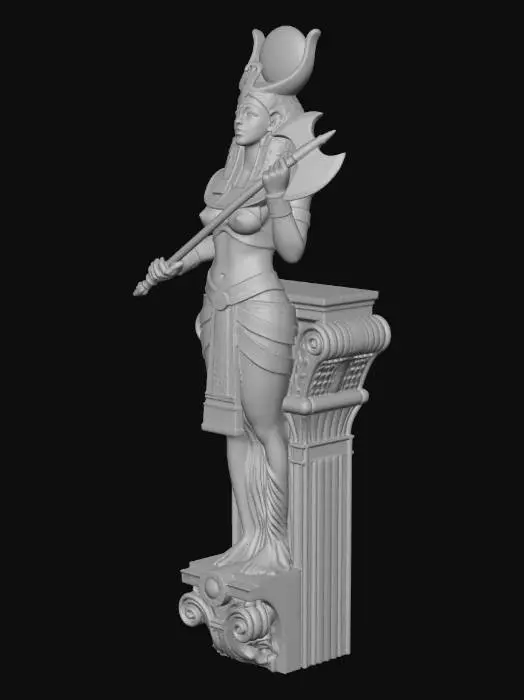 3D model for Goddess with Labrys