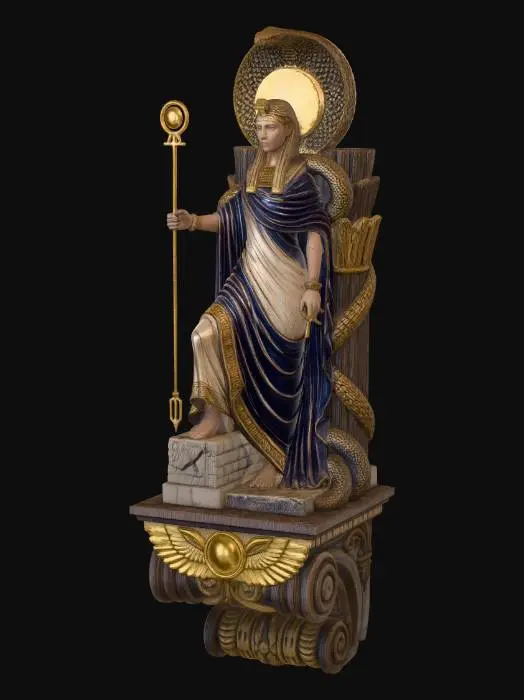 3D model for Gilded Goddess with Serpent