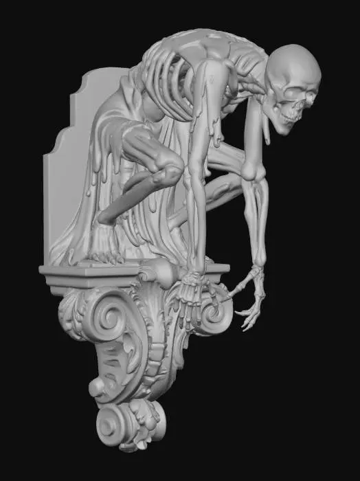 3D model for Perched Skeleton