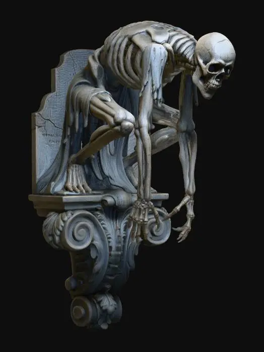 3D model for Perched Skeleton