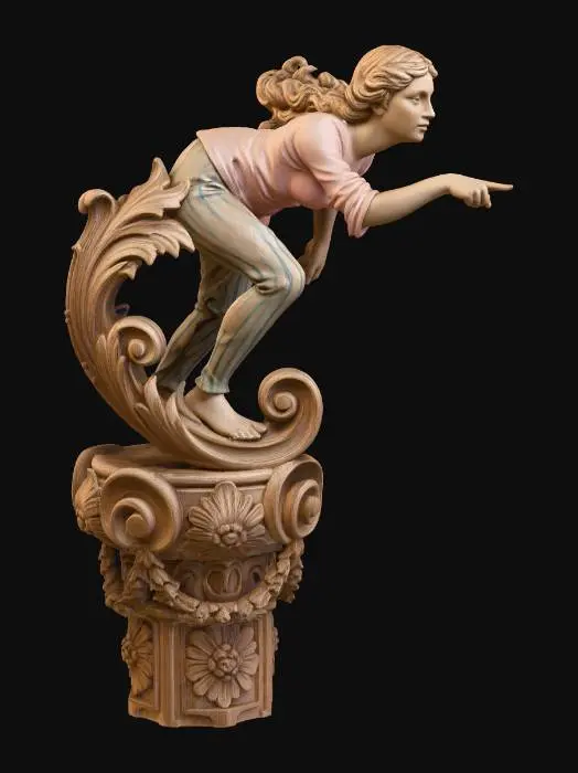 3D model for Pointing Maiden