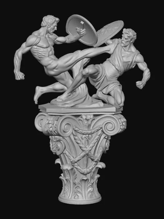 3D model for Duel on the Column