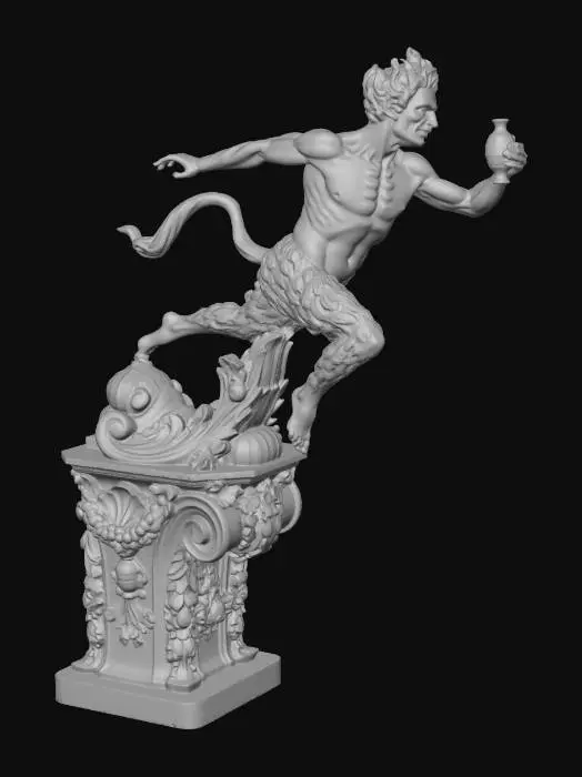 3D model for Leap of the Faun