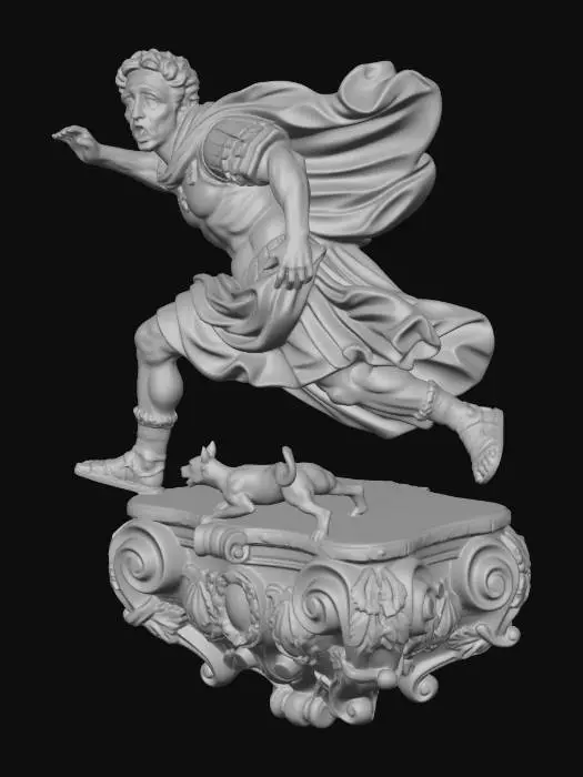 3D model for Fleeing Hero