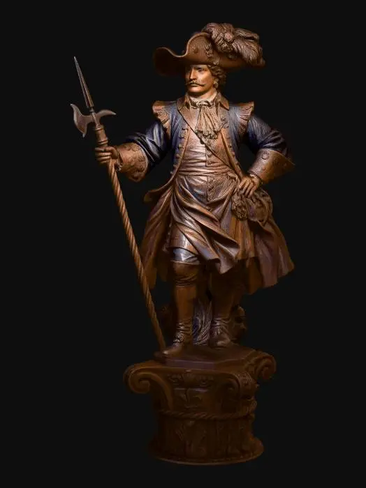 3D model for Musketeer on Pedestal