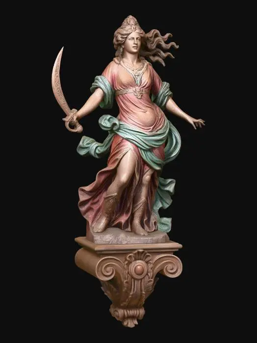 3D model for SwordBearing Goddess