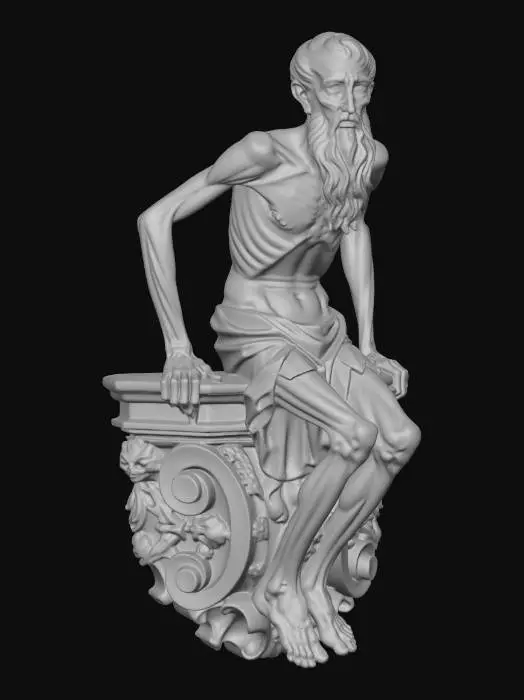 3D model for TimeWorn Sage