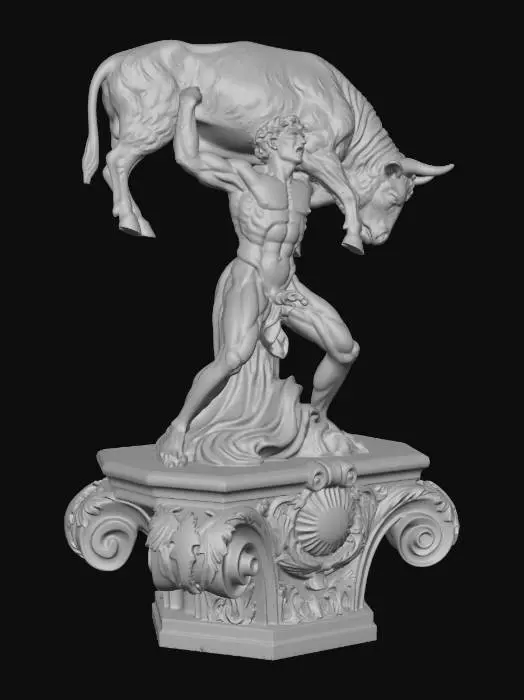 3D model for Hercules and the Cretan Bull