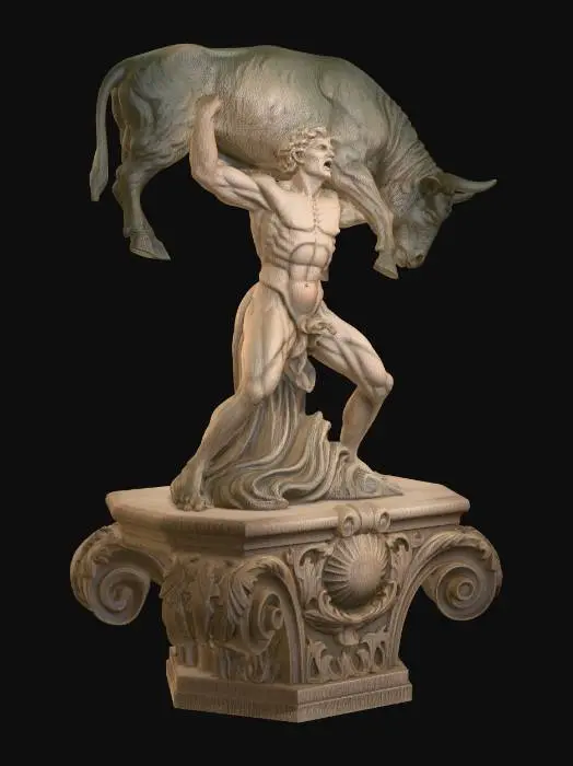 3D model for Hercules and the Cretan Bull