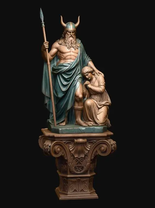 3D model for Warrior and Kneeling Woman