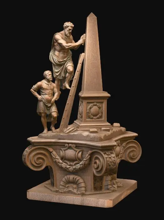 3D model for Climbing Toward the Obelisk