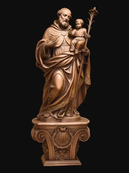 3D model for Wooden Joseph and Child