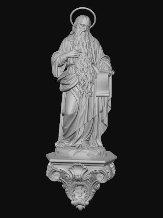 3D model for Saint with Scroll
