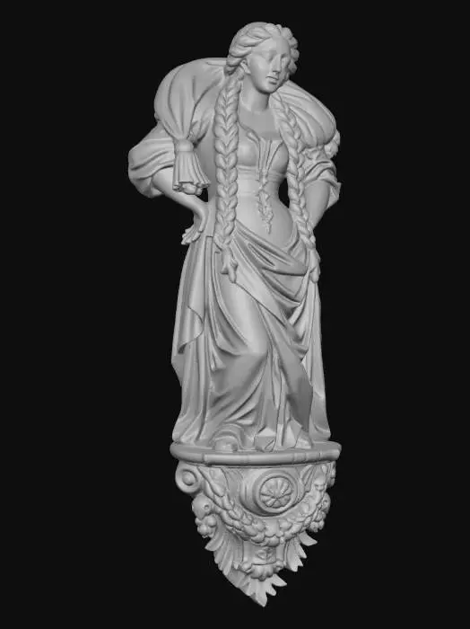 3D model for Braided Maiden