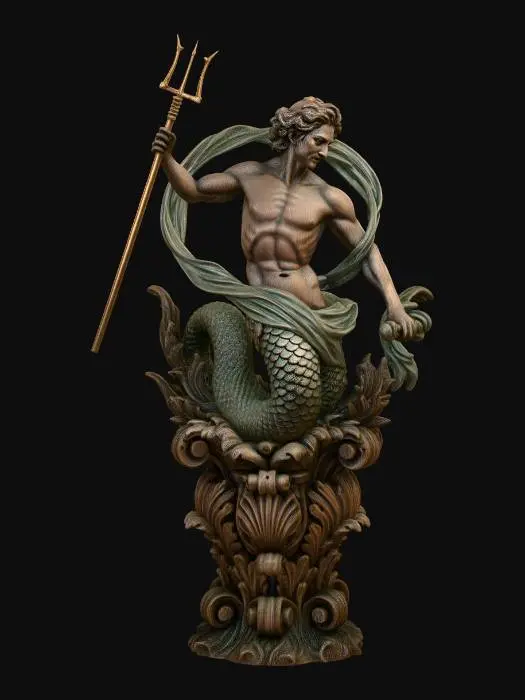 3D model for Trident of the Sea King