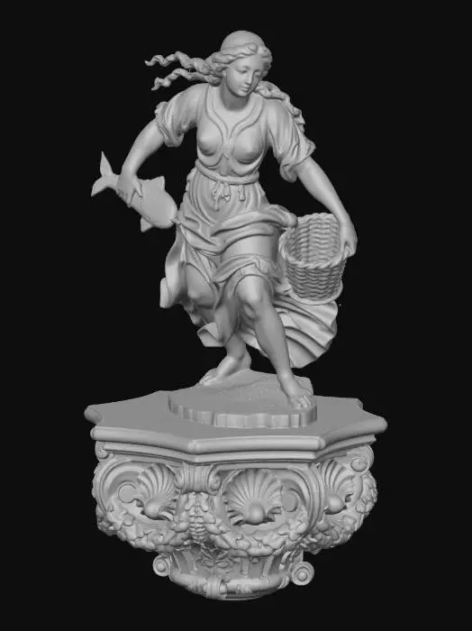 3D model for Fisherwoman