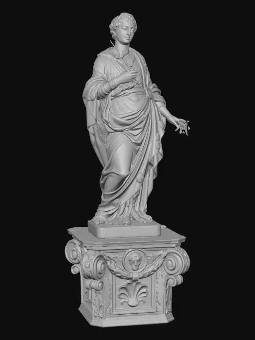 3D model for Draped Classical Statue