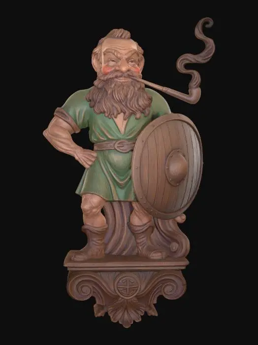3D model for Dwarven Shieldbearer