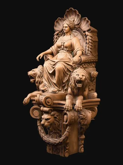 3D model for Lion Goddess