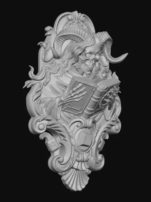 3D model for Horned Archivist