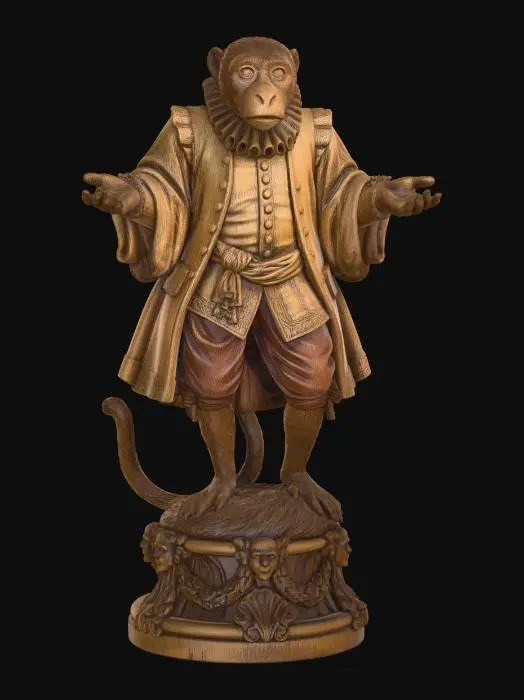 3D model for Gentlemans Monkey