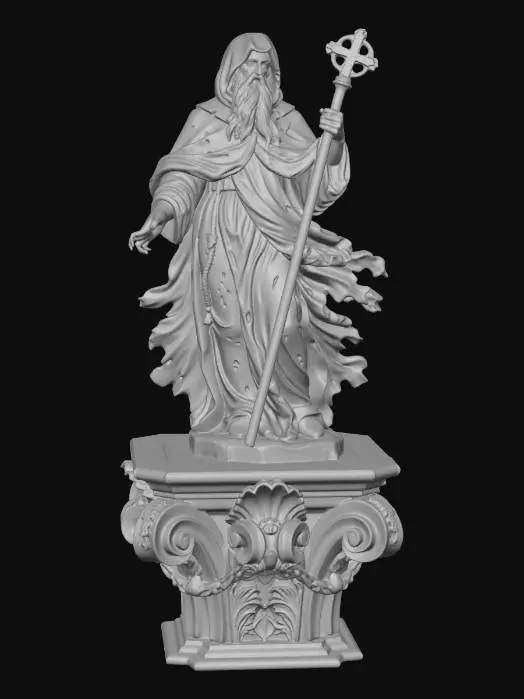 3D model for Saint with a Crosier