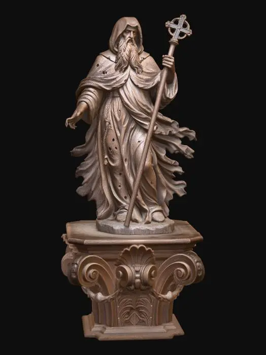 3D model for Saint with a Crosier