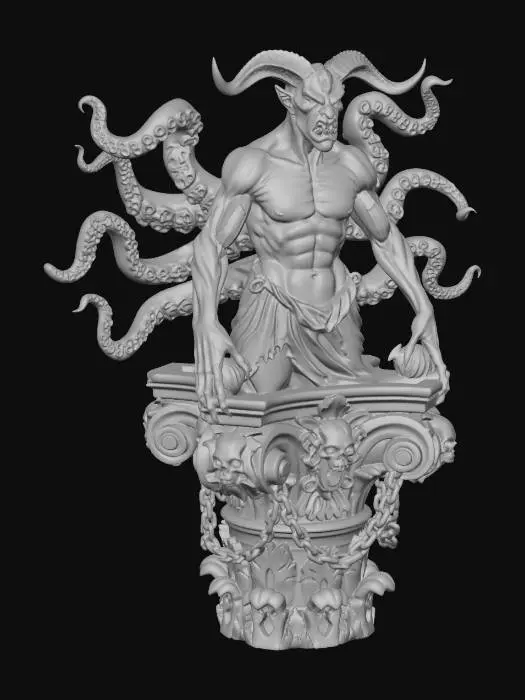 3D model for Abyssal Tentacled Warlord