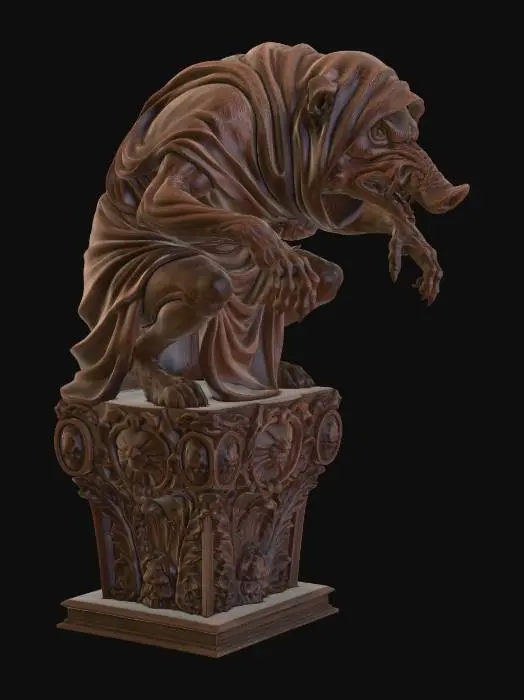 3D model for Hooded Gargoyle