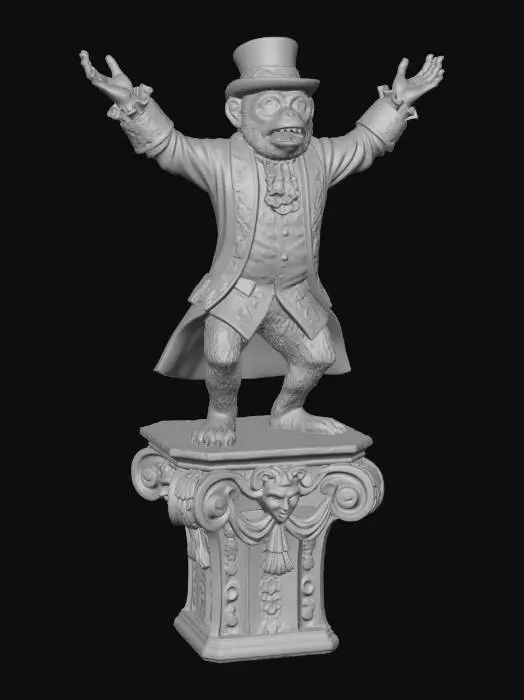 3D model for TopHatted Monkey