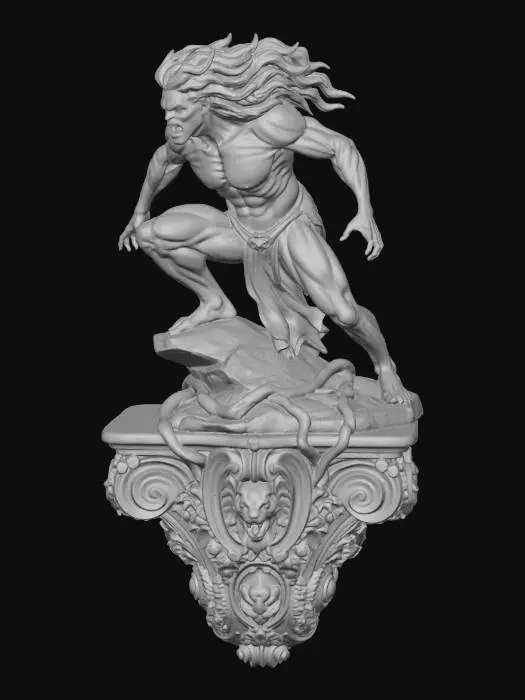 3D model for Jungle Warrior