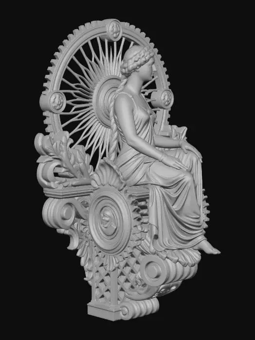 3D model for Lady on the Gearwheel Throne