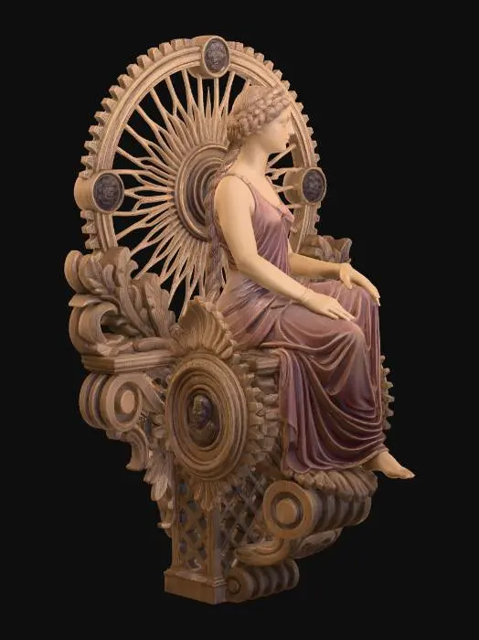 3D model for Lady on the Gearwheel Throne